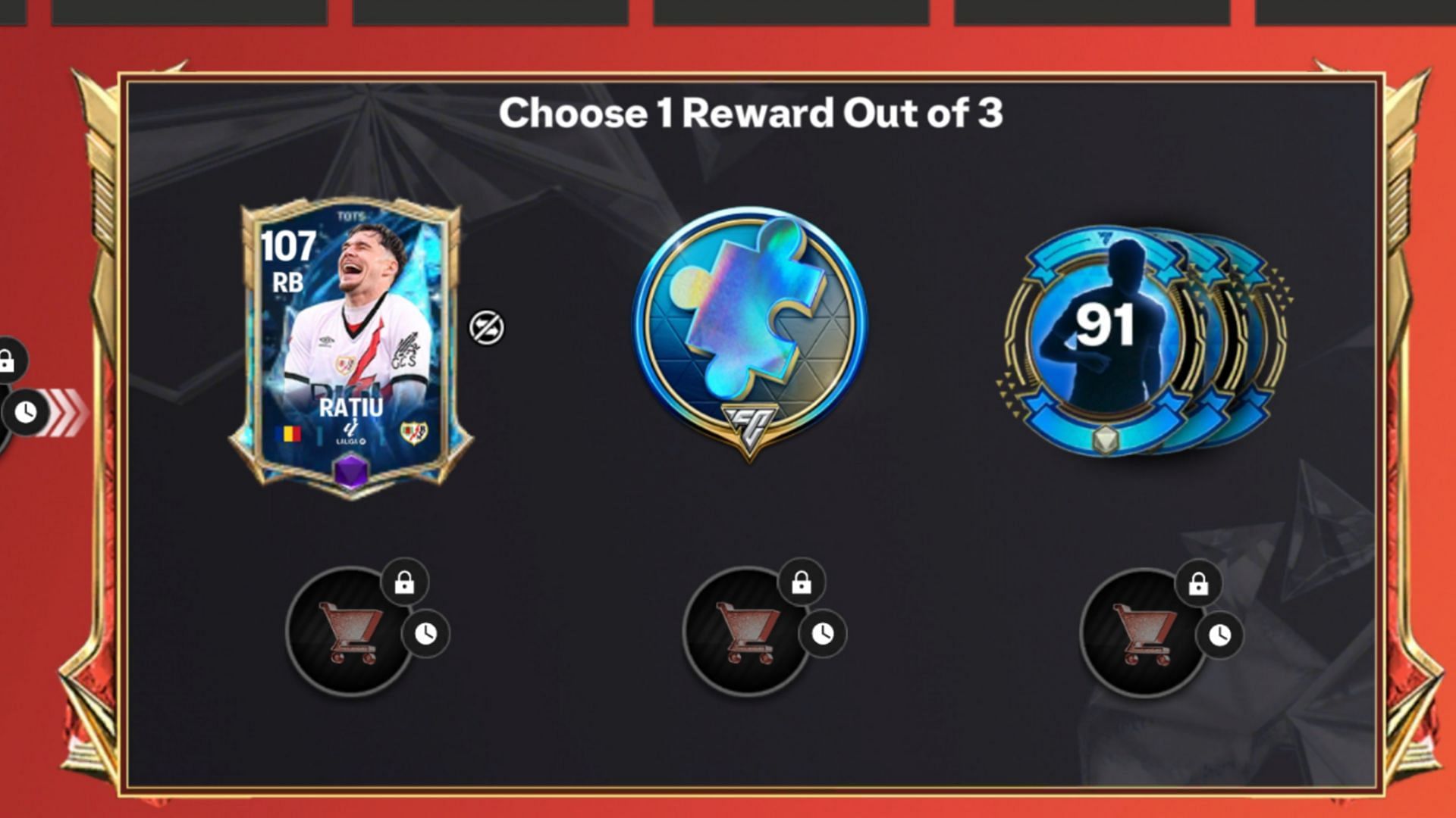 All milestone rewards in the EA FC Mobile LaLiga TOTS 25 chapter (Image via EA Sports)